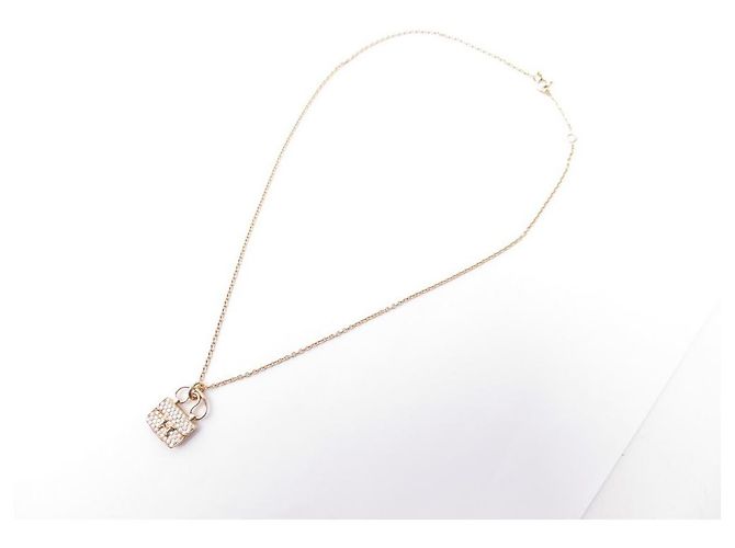 Constance Hermès COLLANA HERMES CIONDOLO AMULETTO COSTANZA ORO E DIAMANTI COLLANA IN ORO D'oro - vista 2