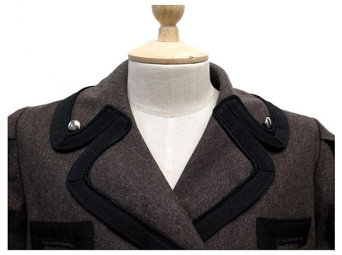 NEW MARC JACOBS JACKET SIZE M 10 UK 38 FR IN BROWN AND BLACK WOOL JACKET - view 2