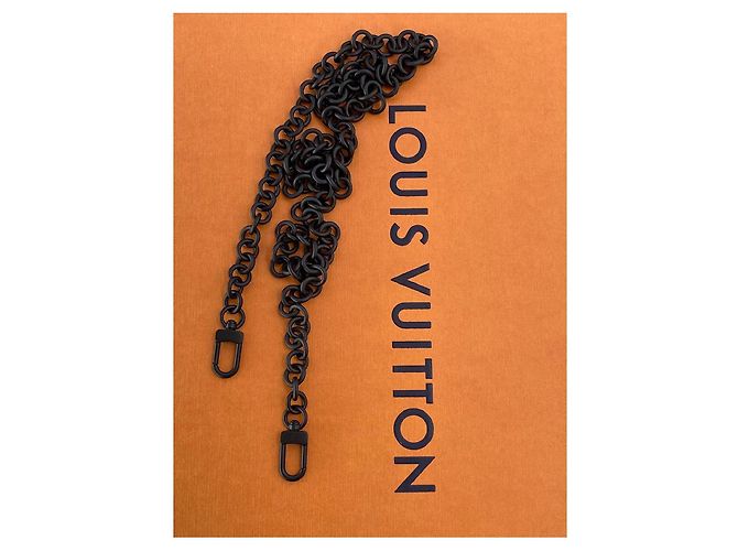 tracolla amovibile catena Louis Vuitton nera Nero - vista 5