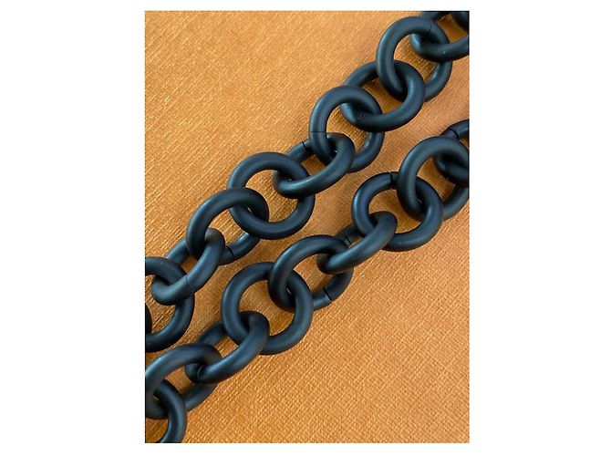 tracolla amovibile catena Louis Vuitton nera Nero - vista 6