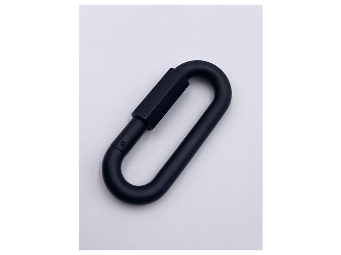 Charm gancio moschettone nero Louis Vuitton Virgili Abloh - vista 8