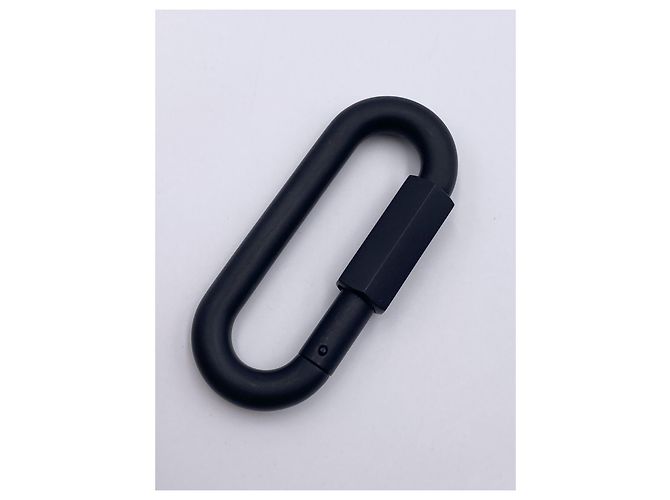 Charm gancio moschettone nero Louis Vuitton Virgili Abloh - vista 9