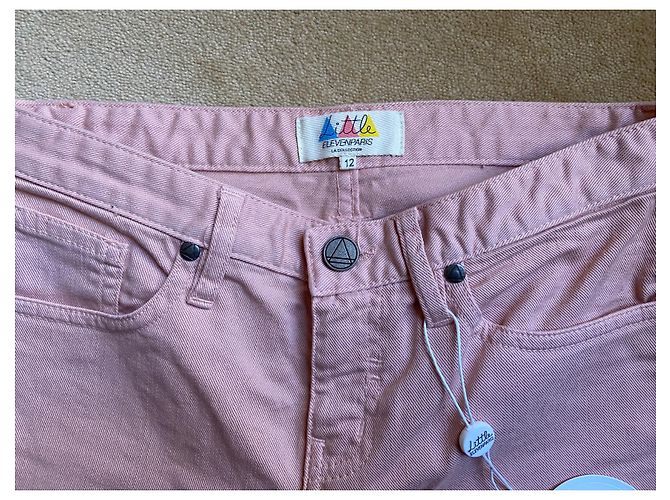 Eleven Paris Rosa Baumwolljeans Mädchen Pink - Ansicht 3