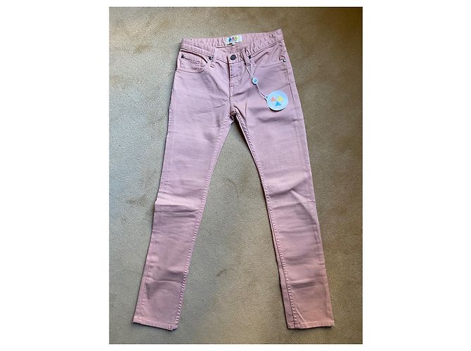 Eleven Paris Rosa Baumwolljeans Mädchen Pink - Ansicht 5