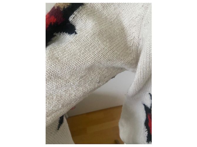 Scotch and Soda Strickpullover Sternenmuster Wolle Beige M - Ansicht 5