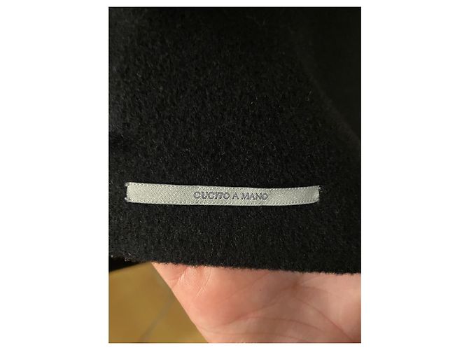 Abrigo Marella negro de lana oversize Talla 40 - vista 4