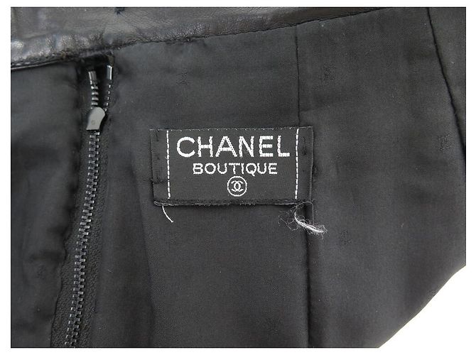 COMPLETO CHANEL NERO E ROSSO GIACCA E GONNA GIACCA E GONNA NERO ROSSO - vista 14