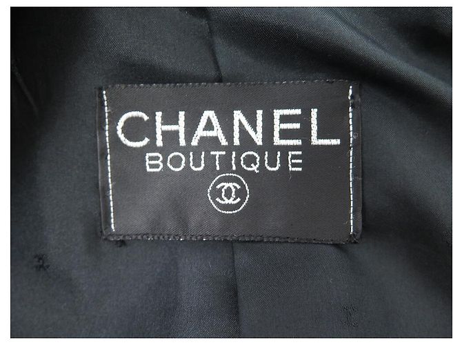 COMPLETO CHANEL NERO E ROSSO GIACCA E GONNA GIACCA E GONNA NERO ROSSO - vista 6