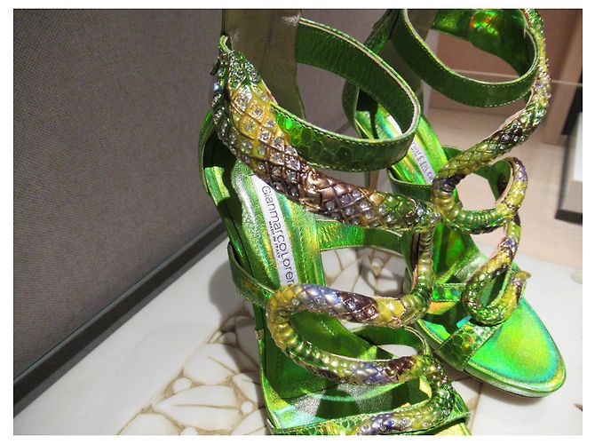 Autre Marque Sandali Gioiello Gianmarco Lorenzi serpente verde - vista 5
