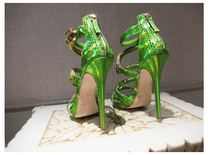 Autre Marque Sandali Gioiello Gianmarco Lorenzi serpente verde - vista 7