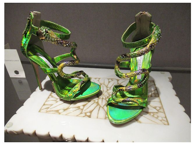 Autre Marque Sandali Gioiello Gianmarco Lorenzi serpente verde - vista 9