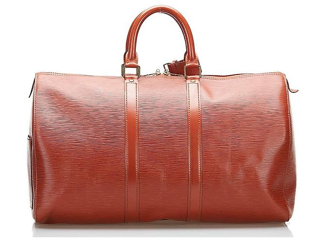 Louis Vuitton Epi Keepall 45 M42973 Marrone - vista 3