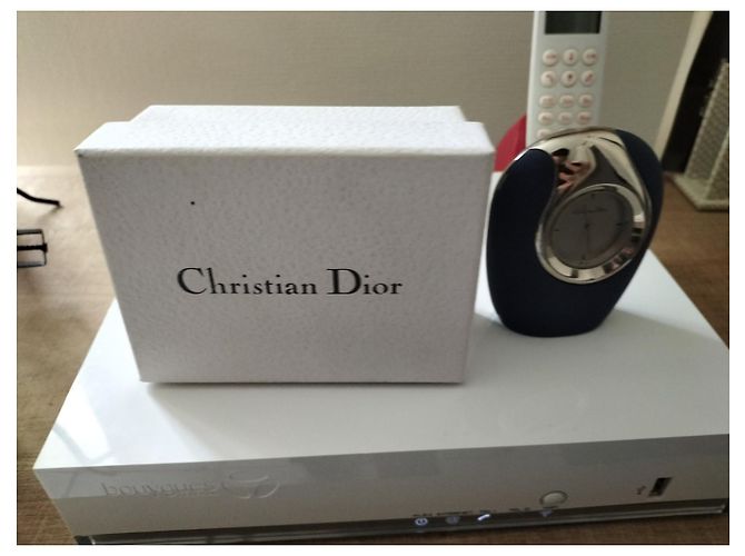 Christian Dior Horloge de Bureau Acier Bleu - vue 3