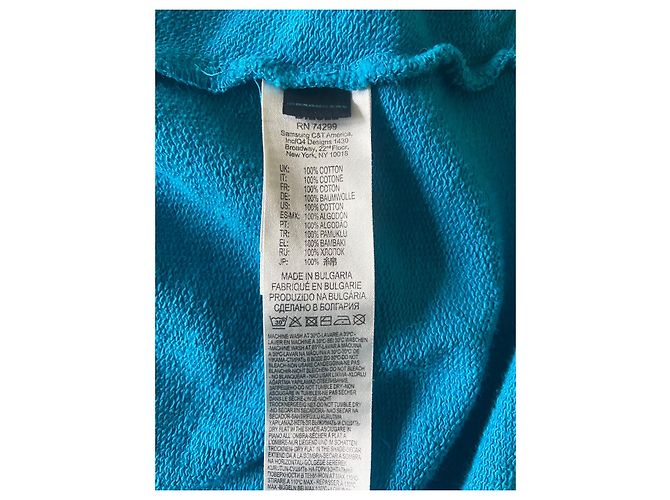 Diesel Blaue Kapuzenstrickjacke aus Baumwolle - Ansicht 8