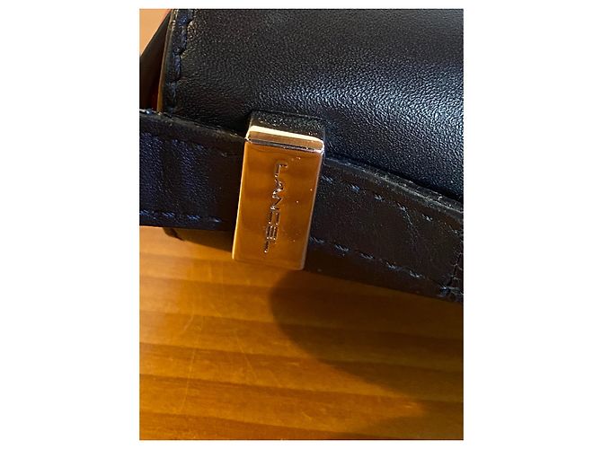 Lancel L Tasche Dreifarbiges Leder Schwarz Beige Rot Mehrfarben - Ansicht 4