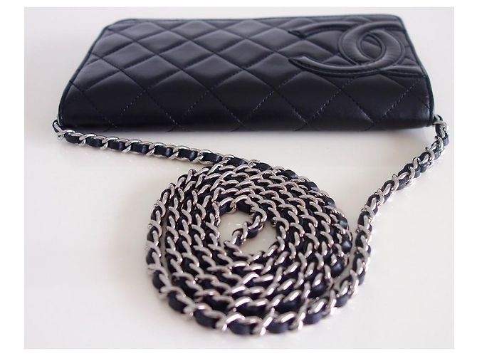 Wallet On Chain Portafoglio su Chain Chanel Nero - vista 4