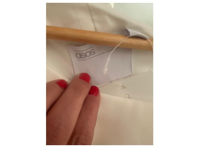 Top Asos con Cuello Asimétrico Crema - vista 2