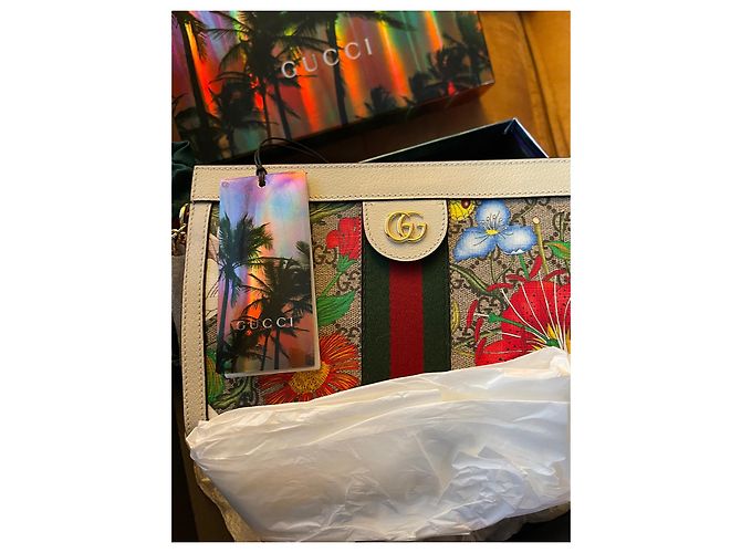 Borsa Gucci floreale Multicolore - vista 4