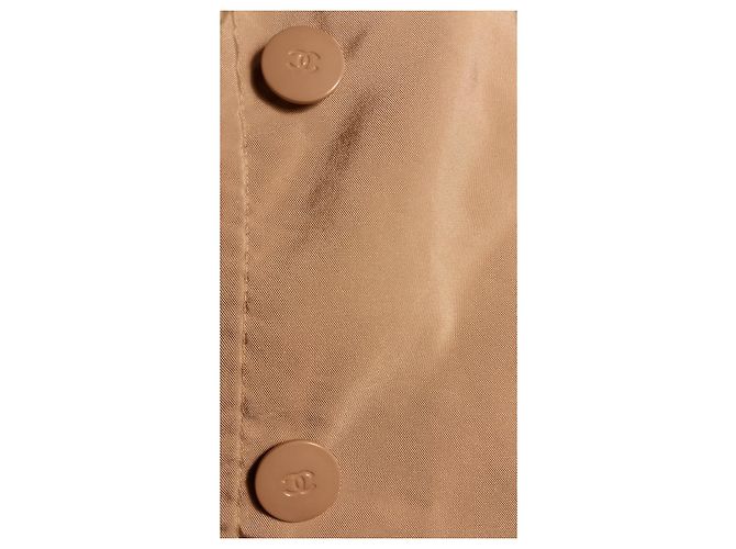 Chanel Jacke Beige aus Polyamid Größe 36 - Ansicht 8
