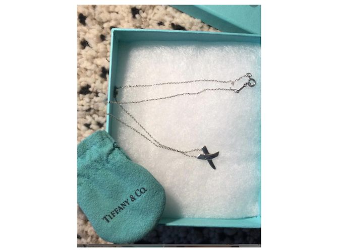 Collana Tiffany & Co Paloma Picasso Kiss in argento 40cm - vista 4