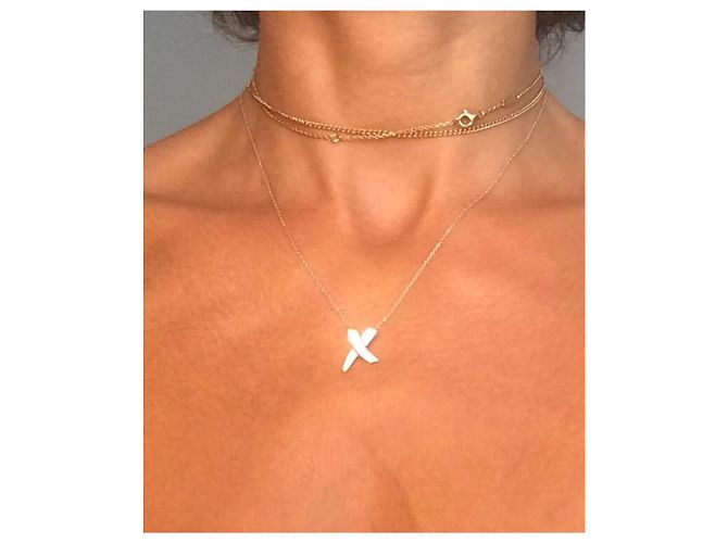 Collana Tiffany & Co Paloma Picasso Kiss in argento 40cm - vista 5