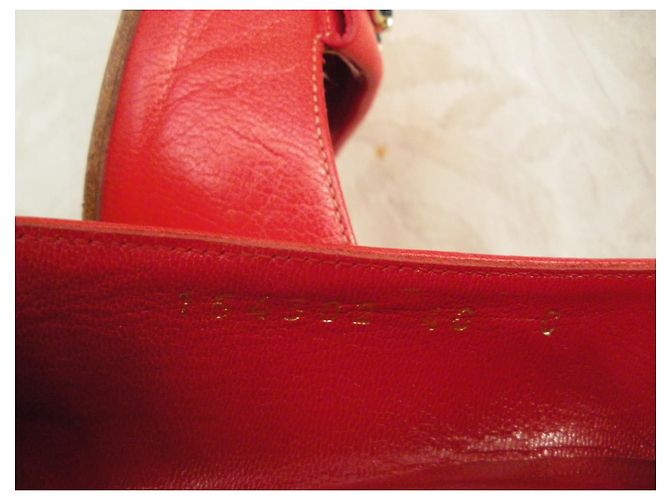 Décolleté Gucci in pelle rossa 40 Rosso - vista 9