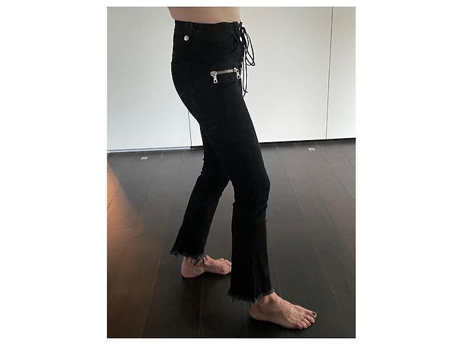 Vaqueros bootcut Unravel Project negros - vista 6