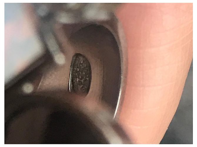 Anello Maxi Chanel Nero e Bianco Metallo Taglia 55 Grigio - vista 10