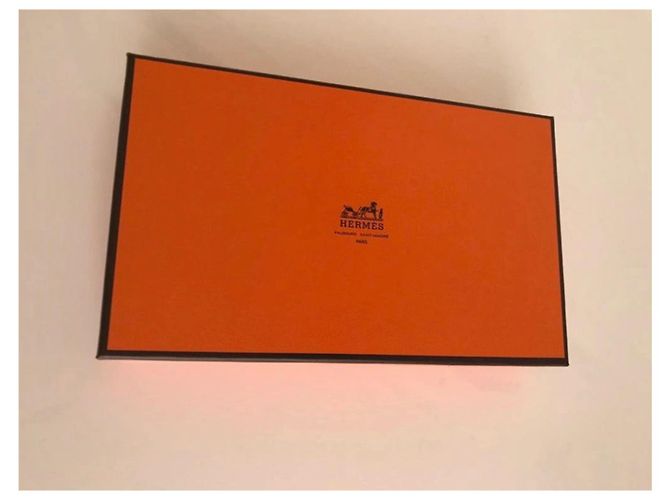 Béarn Hermès Nueva cartera de piel de avestruz Hermes Bearn Naranja - vista 10