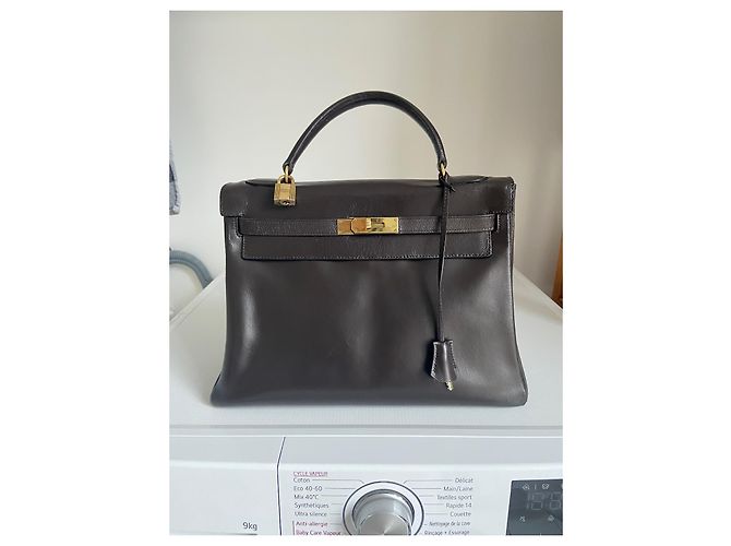 Hermès Kelly 32 Ritorno Marrone scuro - vista 2