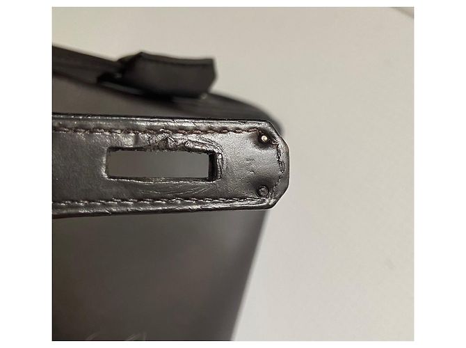 Hermès Kelly 32 Ritorno Marrone scuro - vista 12