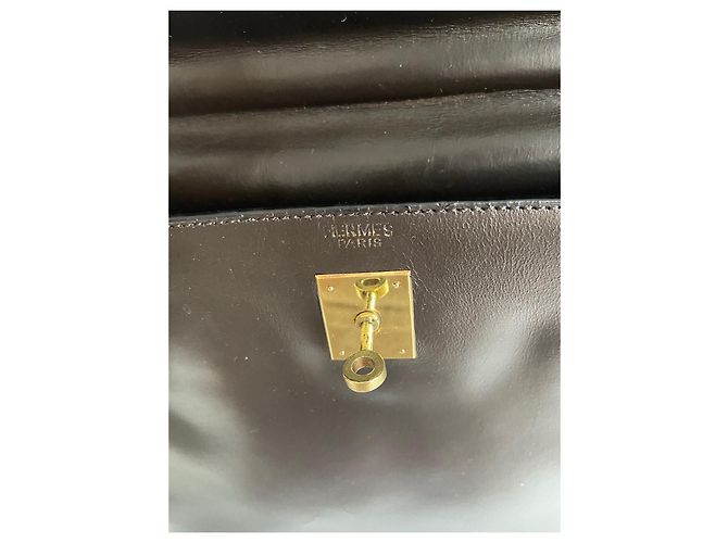 Hermès Kelly 32 Ritorno Marrone scuro - vista 9