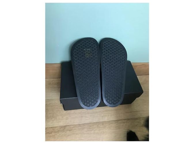Versace Pool Slide Printed Rubber Size 36 Black Golden - view 4