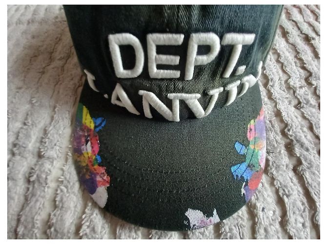 Cappello Lanvin in cotone con logo ricamato verde - vista 6