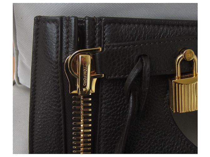 Borsa a mano Tom Ford Alix in pelle cioccolato - vista 6