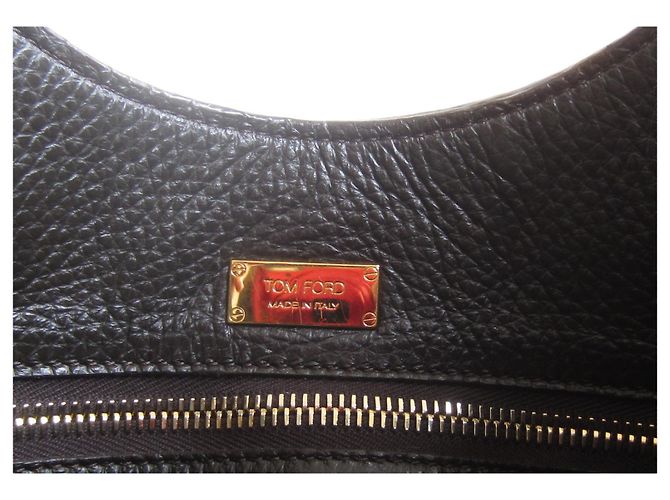 Borsa a mano Tom Ford Alix in pelle cioccolato - vista 8