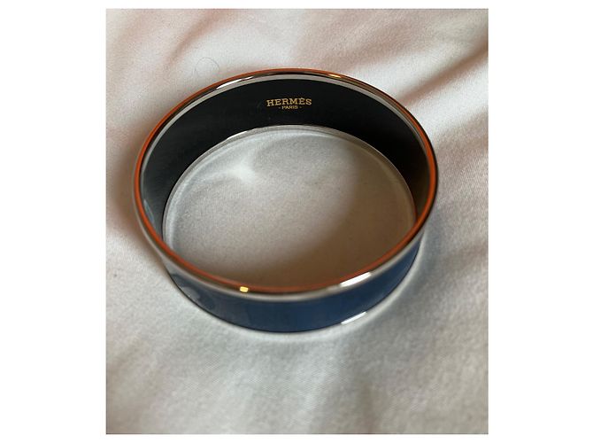 Nueva pulsera azul de esmalte Hermès Azul oscuro - vista 2