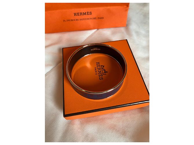 Nueva pulsera azul de esmalte Hermès Azul oscuro - vista 3