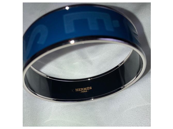Nueva pulsera azul de esmalte Hermès Azul oscuro - vista 4