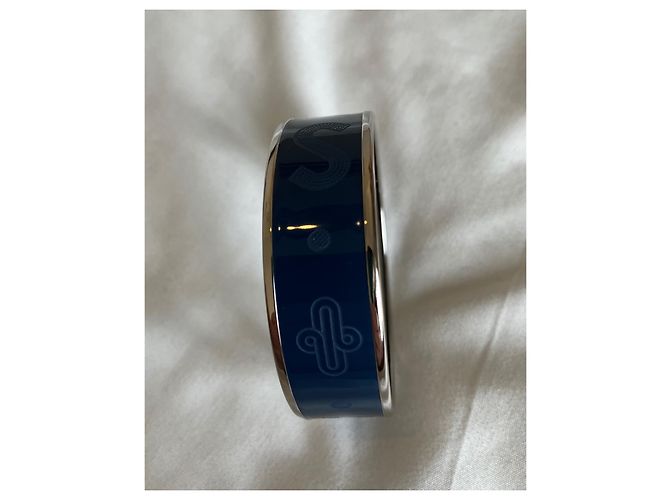 Nueva pulsera azul de esmalte Hermès Azul oscuro - vista 8
