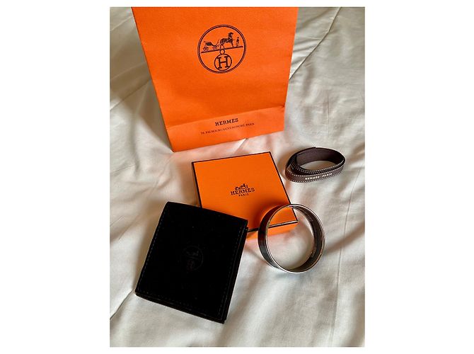 Nueva pulsera azul de esmalte Hermès Azul oscuro - vista 9