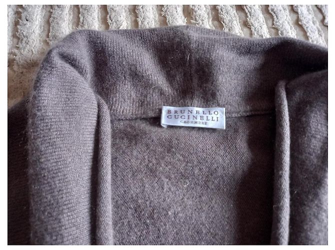Ärmelloser Pullover Brunello Cucinelli grau aus Kaschmir 42 - Ansicht 3