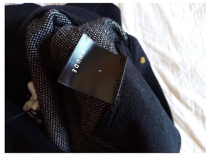 Autre Marque Pantaloncini Rhude Logo Intarsia Blu - vista 5
