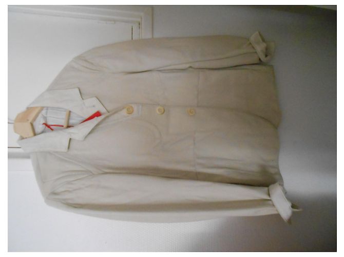 Marithé et François Girbaud Ecru Wolljacke Größe S Aus weiß - Ansicht 2