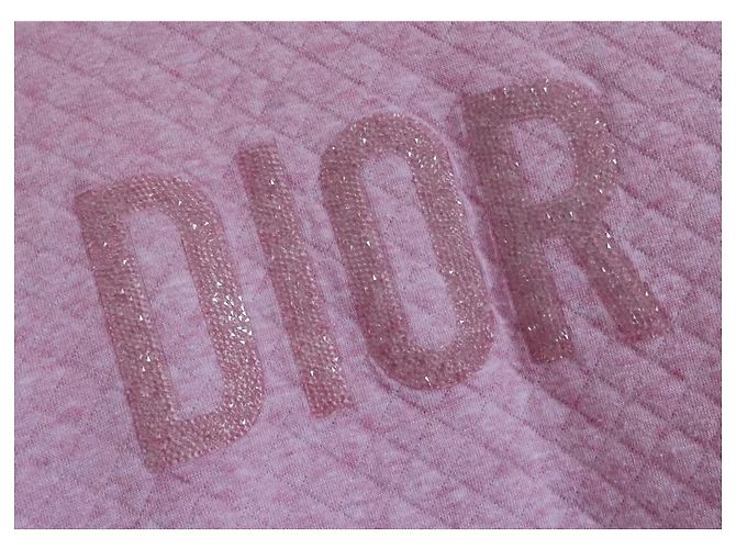 Vestido de Niña Dior Rosa Logo Acolchado - vista 2