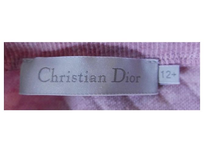 Vestido de Niña Dior Rosa Logo Acolchado - vista 4