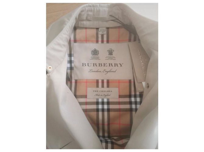 Gabardina Burberry Beige de Algodón - vista 3