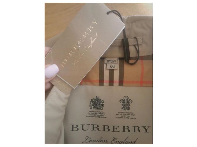Gabardina Burberry Beige de Algodón - vista 5