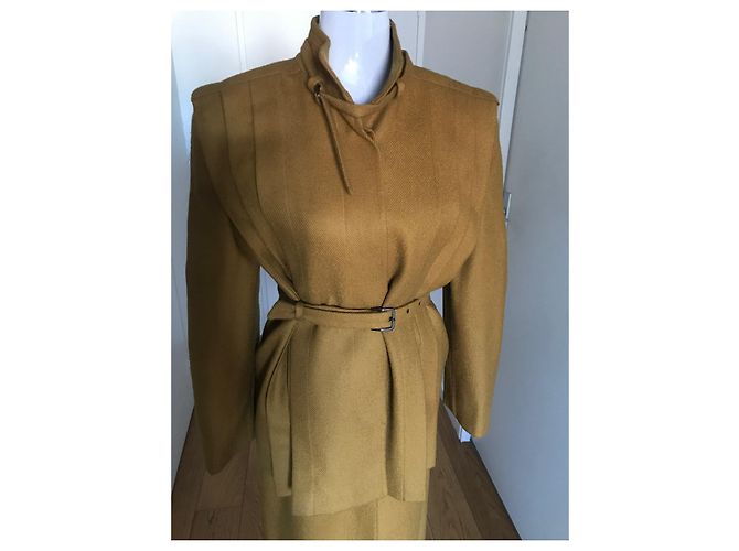 Dior Rockanzug Wolle Senfgelb - Ansicht 3