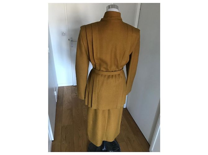 Dior Rockanzug Wolle Senfgelb - Ansicht 5